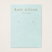 Aqua Blue Linen (afbeelding), Kaart voor beeldsche (Voorkant)