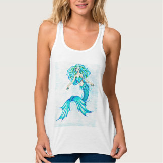Aqua Blue Mermaid Tanktop