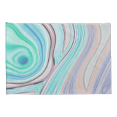 aqua blue mint green lila paars pastelregenboog kussensloop (Achterkant-Rechts)