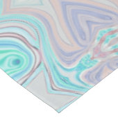 aqua blue mint green lila paars pastelregenboog tafelkleed (Gekanteld)