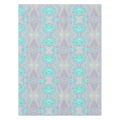 aqua blue mint green lila paars pastelregenboog tafelkleed (Voorkant)