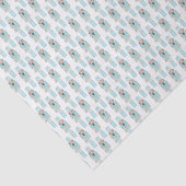 Aqua Blue Nutkraker Speelgoed Soldier Waterverf Tissuepapier (Detail)