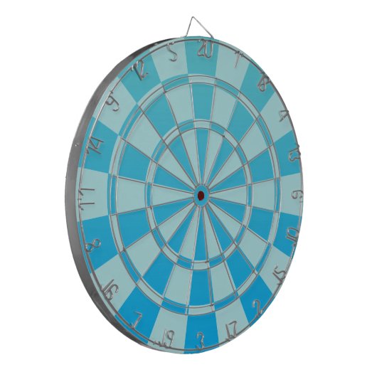 Aqua Blue Ombre Dartbord (Voorkant Links)