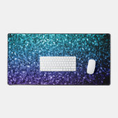 Aqua blue ombre fausse parties scintillant scintil (Clavier et souris)