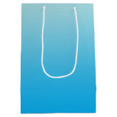 Aqua Blue Ombre Medium Cadeauzakje (Achterkant)