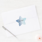 Aqua Blue Ombre Tie Dye Ster Sticker (Envelop)