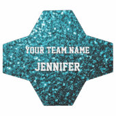 Aqua blue parties scintillant scintille Votre nom  (Plat)