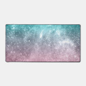 Aqua blue Pink ombre mer galaxie abstraite (Recto)