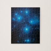 Aqua Blue Pleiades Celestial Foto Legpuzzel (Verticaal)