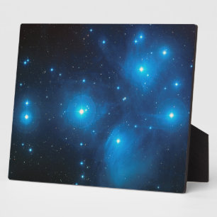 Aqua Blue Pleiades Hemelruimtefoto 10x8 Fotoplaat