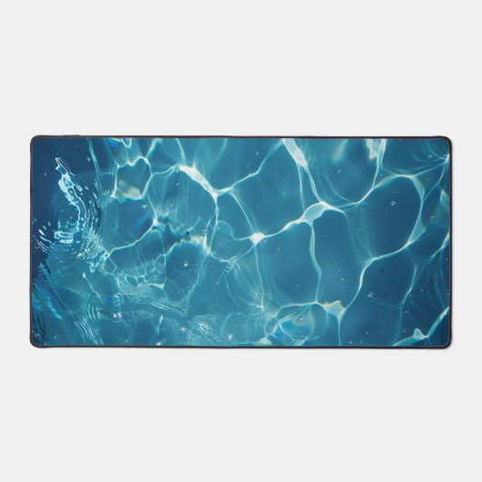 Aqua Blue Pool waterpatroon Bureaumat (Voorkant)