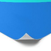 Aqua Blue Poster (Hoek)