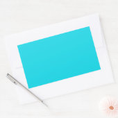 Aqua Blue Rectangle Sticker (Envelop)