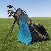 Aqua Blue Ripples Golfhanddoek (Groen)