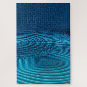 Aqua Blue Ripples Legpuzzel