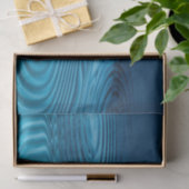 Aqua Blue Ripples Tissuepapier (Geschenk)