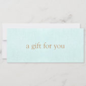 Aqua Blue Salon Spa Cadeaubon (Voorkant)