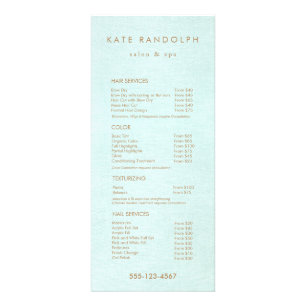 Aqua Blue Salon Spa Tarifs Menu Service