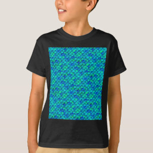 Aqua Blue Scales T-shirt