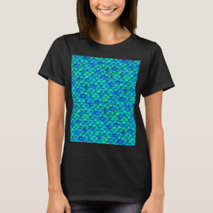 Aqua Blue Scales T-shirt