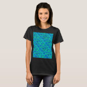 Aqua Blue Scales T-shirt (Voorkant volledig)