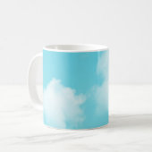 Aqua blue sky koffiemok (Voorkant links)