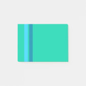 Aqua Blue Stripes Post-it® notes (Voorkant)