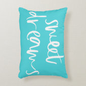 Aqua Blue Sweet Dreams Coussin (Devant(Vertical))