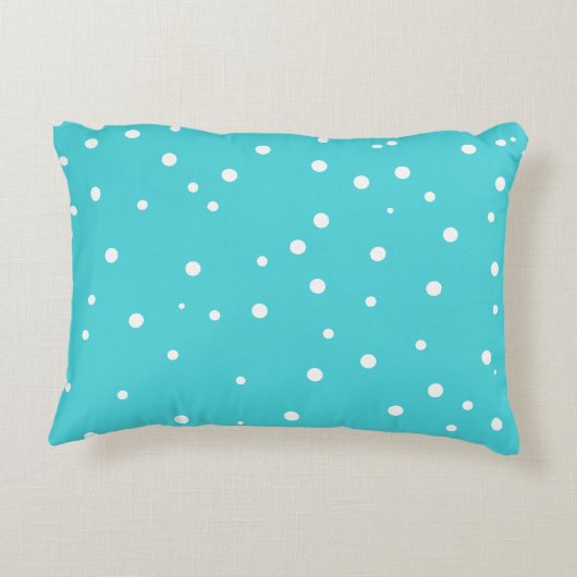 Aqua Blue Sweet Dreams Hand Lettering Kussen (Achterkant)