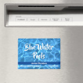Aqua Blue Swimming Pool Cleaning Service Magneet (Insitu (Vaatwasser))