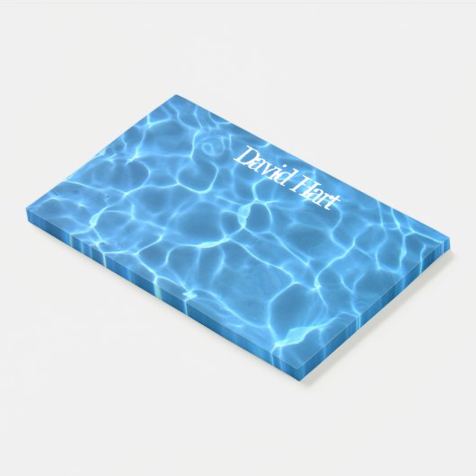 Aqua Blue Swimming Pool Photo Post-it® Notes (Schuin)