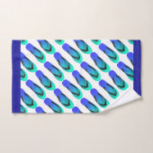 Aqua + Blue  Tongs de Flip (Serviette à main)