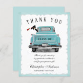 Aqua Blue Truck Afstuderen Hartelijk dank (Voorkant / Achterkant)