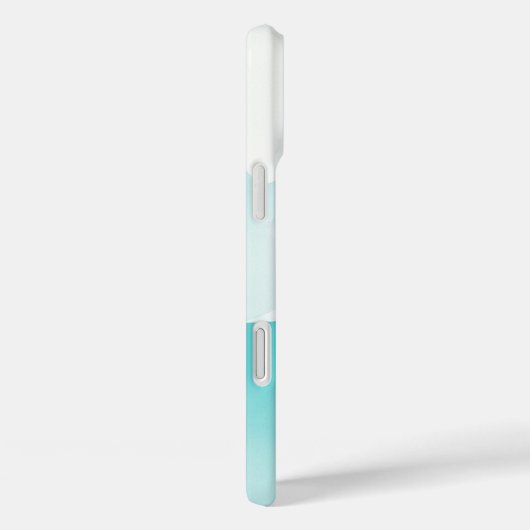 Aqua Blue Turquoise Abstrait Art Coque iphone (Verso / Droite)