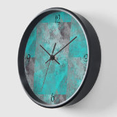 Aqua Blue Turquoise en Grey Distress (Hoek)