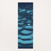 Aqua Blue Water Waves Yogamat (Achterkant)