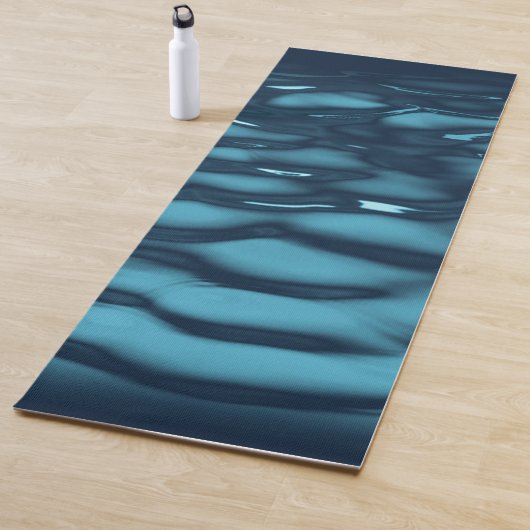 Aqua Blue Water Waves Yogamat (In situ)