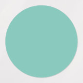 Aqua Blue Waterproof Labels (Design 2)