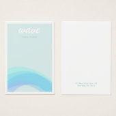 Aqua Blue Wave Nautical (Devant & derrière)