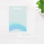 Aqua Blue Wave Nautical Visitekaartje (Bureau)