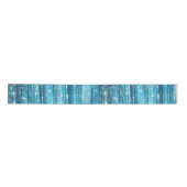 Aqua Blue White Glam Tinsel Stripes Gift Labels Lint (Voorkant)
