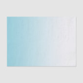 Aqua Blue White Ombre Tissuepapier (Voorkant)