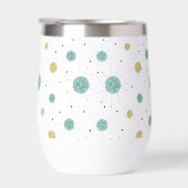 Aqua Blue Yellow Franciscan Starburst Mid Century (Rechts)