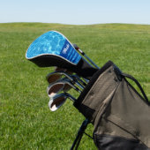 Aqua Blue Zwembad Gepersonaliseerd Golfheadcover (Insitu)