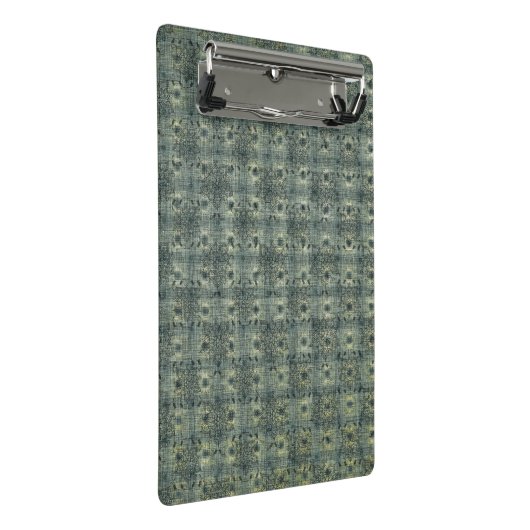 Aqua Boho Pattern, Beauful Mini Clipboard Mini Klembord (Schuin)