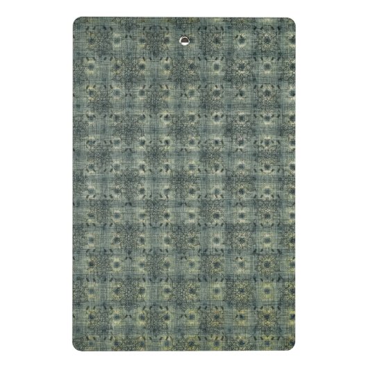 Aqua Boho Pattern, Beauful Mini Clipboard Mini Klembord (Achterkant)