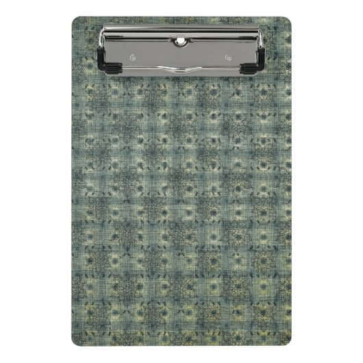 Aqua Boho Pattern, Beauful Mini Clipboard Mini Klembord (Voorkant)