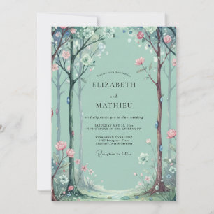 Aqua bos bruiloft Eucalyptus Kaart