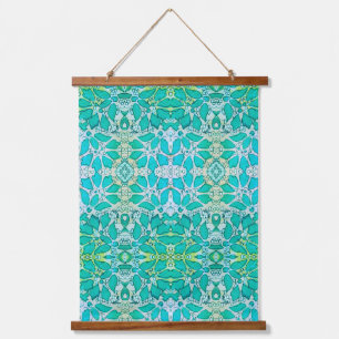 Aqua Botanisch  Hangend Wandkleed