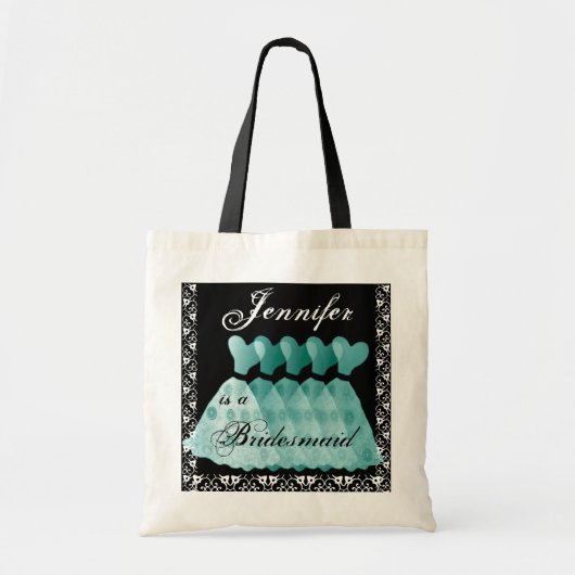 Aqua Bridesmaid Dresses Canvas tas (Voorkant)